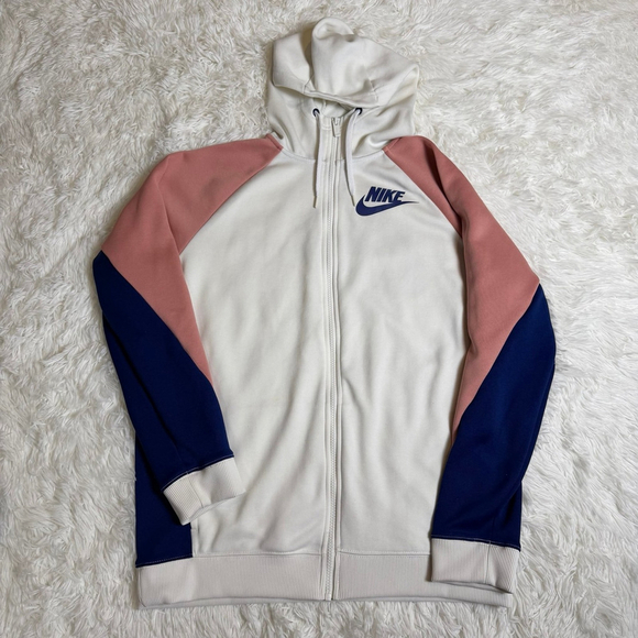 Nike Tops - Nike full Zip Hoodie Jacket Color Block Retro Y2K streetwear